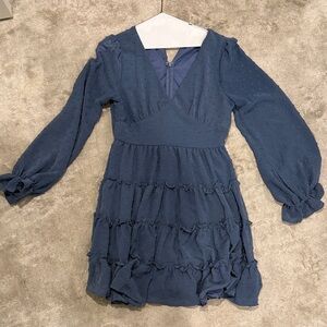 Altar’s State ladies size small blue tiered Dress